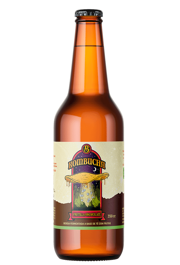 Kombucha Frutilla Chocolate