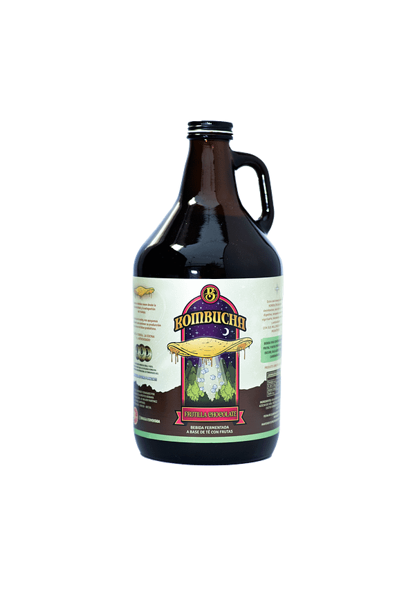 Pack Growler recarga 4 litros - Kombucha Frutilla Chocolate