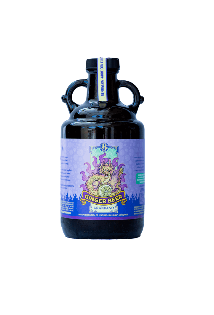 Pack Growler 4 litros- Gingerbeer Arándanos
